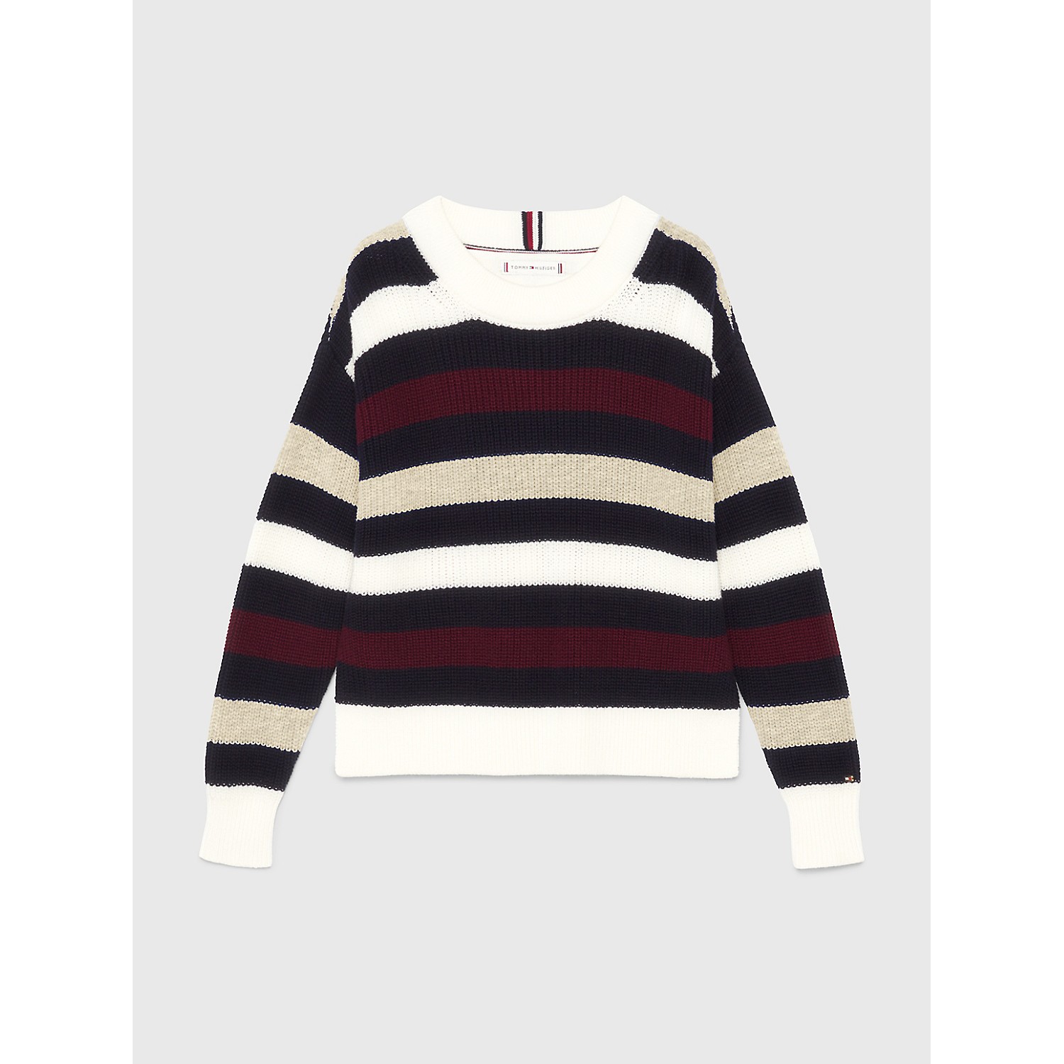 TOMMY HILFIGER Kids Stripe Crewneck Sweater